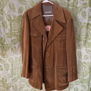 Vintage Men's Corduroy Field Jacket - Brown Field & Stream